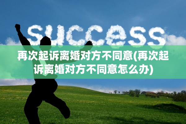 再次起诉离婚对方不同意(再次起诉离婚对方不同意怎么办)