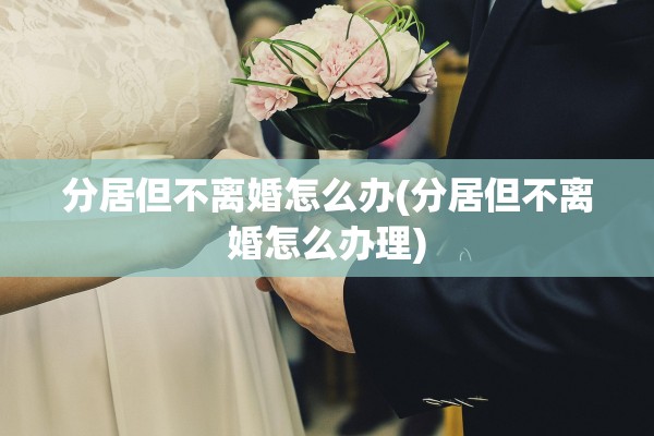分居但不离婚怎么办(分居但不离婚怎么办理)