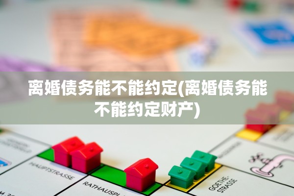 离婚债务能不能约定(离婚债务能不能约定财产)