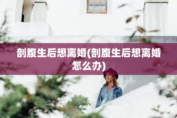 剖腹生后想离婚(剖腹生后想离婚怎么办)