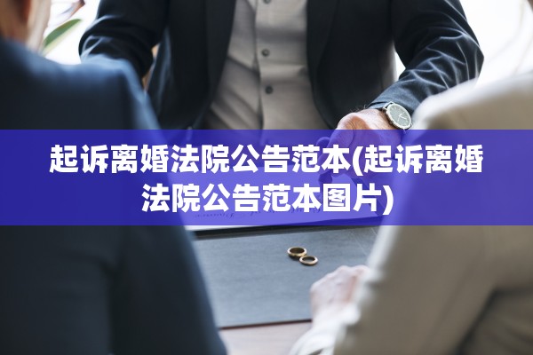 起诉离婚法院公告范本(起诉离婚法院公告范本图片)