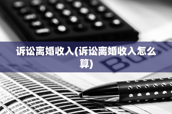诉讼离婚收入(诉讼离婚收入怎么算)