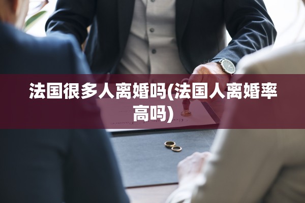 法国很多人离婚吗(法国人离婚率高吗)