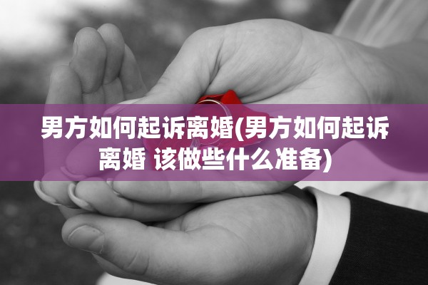 男方如何起诉离婚(男方如何起诉离婚 该做些什么准备)