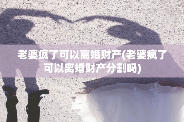老婆疯了可以离婚财产(老婆疯了可以离婚财产分割吗)