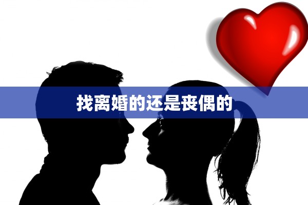 找离婚的还是丧偶的