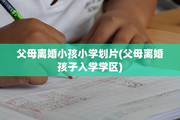 父母离婚小孩小学划片(父母离婚孩子入学学区)