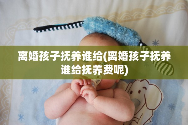 离婚孩子抚养谁给(离婚孩子抚养谁给抚养费呢)
