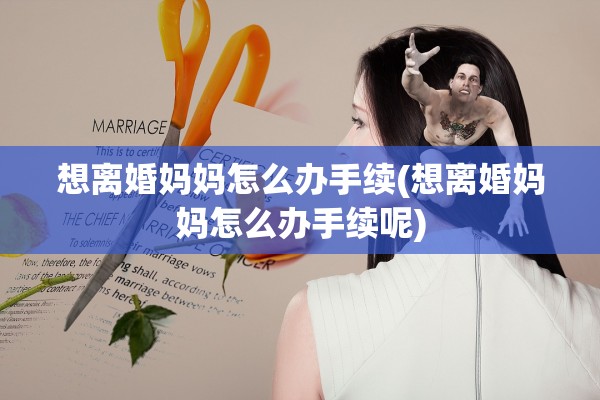 想离婚妈妈怎么办手续(想离婚妈妈怎么办手续呢) 想离婚妈妈怎么办手续(想离婚妈妈怎么办手续呢)