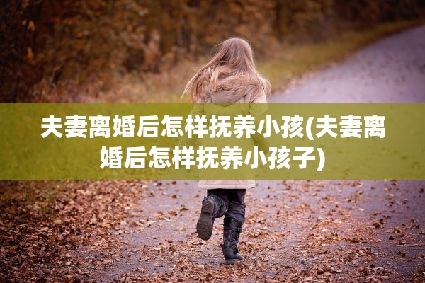 夫妻离婚后怎样抚养小孩(夫妻离婚后怎样抚养小孩子) 夫妻离婚后怎样抚养小孩(夫妻离婚后怎样抚养小孩子)