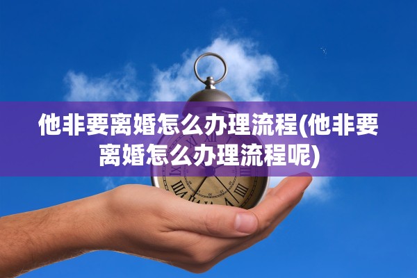他非要离婚怎么办理流程(他非要离婚怎么办理流程呢)