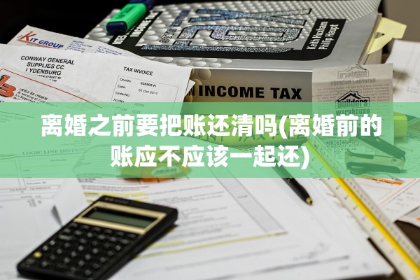 离婚之前要把账还清吗(离婚前的账应不应该一起还)