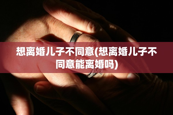 想离婚儿子不同意(想离婚儿子不同意能离婚吗) 想离婚儿子不同意(想离婚儿子不同意能离婚吗)