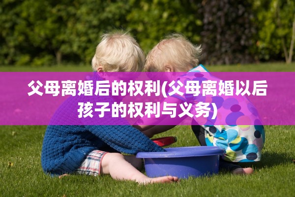 父母离婚后的权利(父母离婚以后孩子的权利与义务)