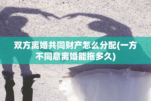 双方离婚共同财产怎么分配(一方不同意离婚能拖多久) 双方离婚共同财产怎么分配(一方不同意离婚能拖多久)
