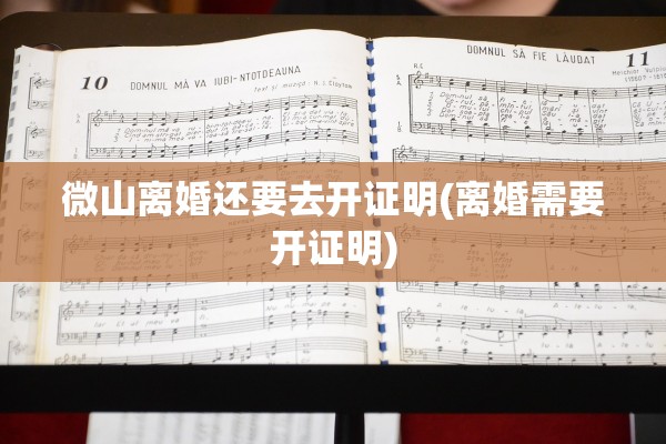 微山离婚还要去开证明(离婚需要开证明)