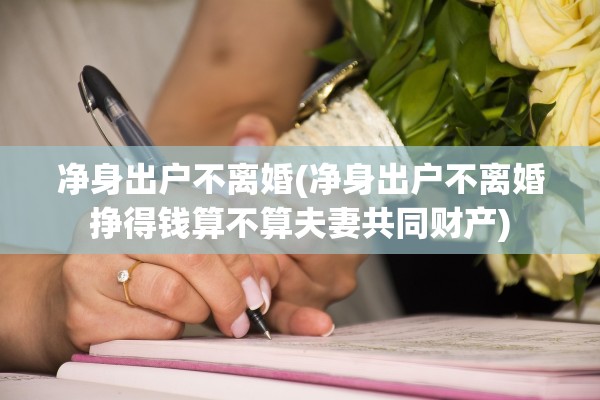 净身出户不离婚(净身出户不离婚挣得钱算不算夫妻共同财产)