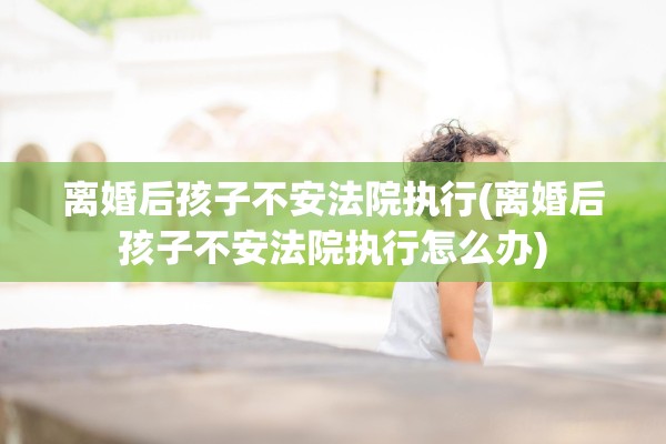 离婚后孩子不安法院执行(离婚后孩子不安法院执行怎么办)