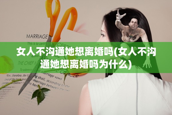 女人不沟通她想离婚吗(女人不沟通她想离婚吗为什么)