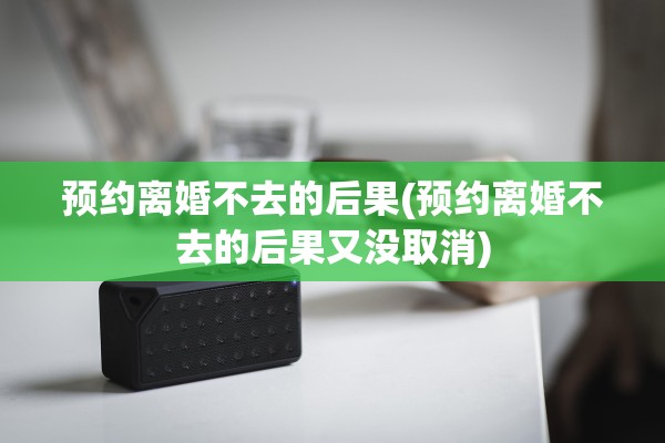 预约离婚不去的后果(预约离婚不去的后果又没取消)