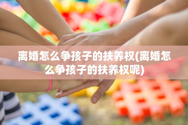 离婚怎么争孩子的扶养权(离婚怎么争孩子的扶养权呢)