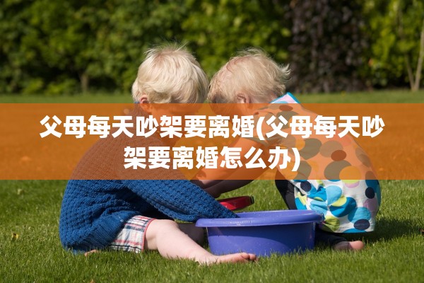 父母每天吵架要离婚(父母每天吵架要离婚怎么办) 父母每天吵架要离婚(父母每天吵架要离婚怎么办)