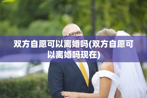 双方自愿可以离婚吗(双方自愿可以离婚吗现在)