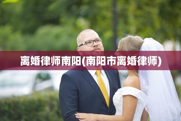 离婚律师南阳(南阳市离婚律师)