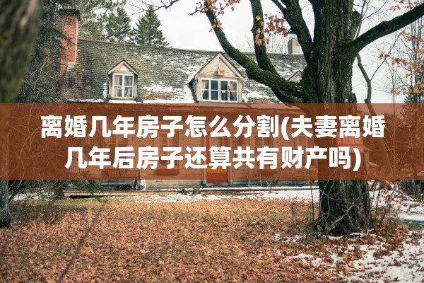 离婚几年房子怎么分割(夫妻离婚几年后房子还算共有财产吗) 离婚几年房子怎么分割(夫妻离婚几年后房子还算共有财产吗)