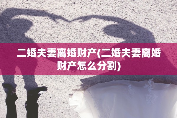 二婚夫妻离婚财产(二婚夫妻离婚财产怎么分割)