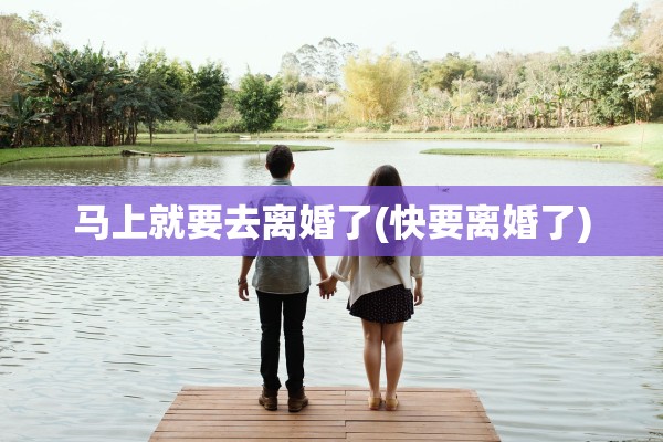 马上就要去离婚了(快要离婚了)