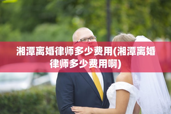湘潭离婚律师多少费用(湘潭离婚律师多少费用啊)