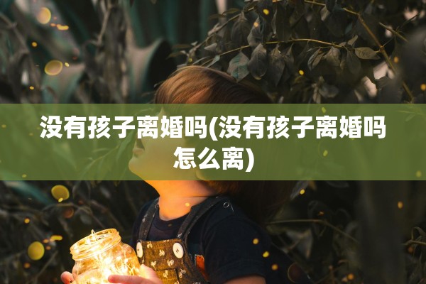 没有孩子离婚吗(没有孩子离婚吗怎么离)