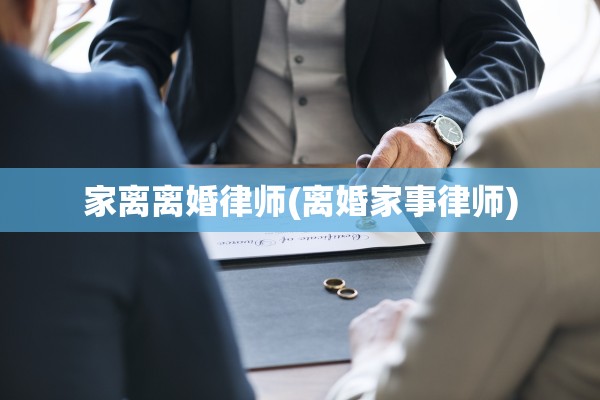 家离离婚律师(离婚家事律师)