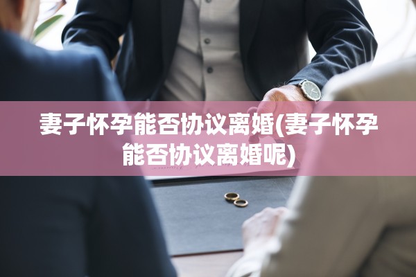 妻子怀孕能否协议离婚(妻子怀孕能否协议离婚呢)