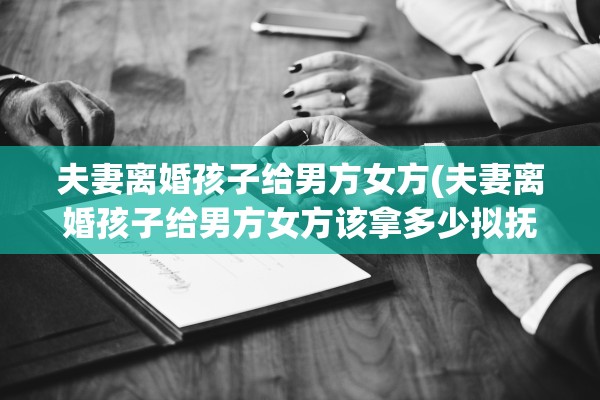 夫妻离婚孩子给男方女方(夫妻离婚孩子给男方女方该拿多少拟抚养费)