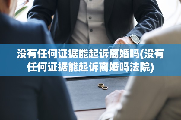 没有任何证据能起诉离婚吗(没有任何证据能起诉离婚吗法院)