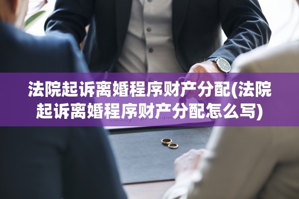 法院起诉离婚程序财产分配(法院起诉离婚程序财产分配怎么写)