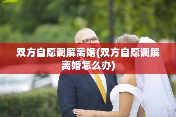 双方自愿调解离婚(双方自愿调解离婚怎么办) 双方自愿调解离婚(双方自愿调解离婚怎么办)