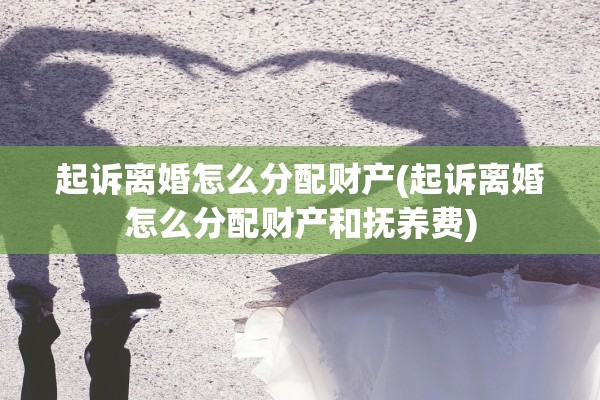 起诉离婚怎么分配财产(起诉离婚怎么分配财产和抚养费) 起诉离婚怎么分配财产(起诉离婚怎么分配财产和抚养费)