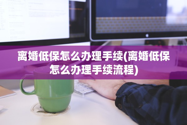 离婚低保怎么办理手续(离婚低保怎么办理手续流程)