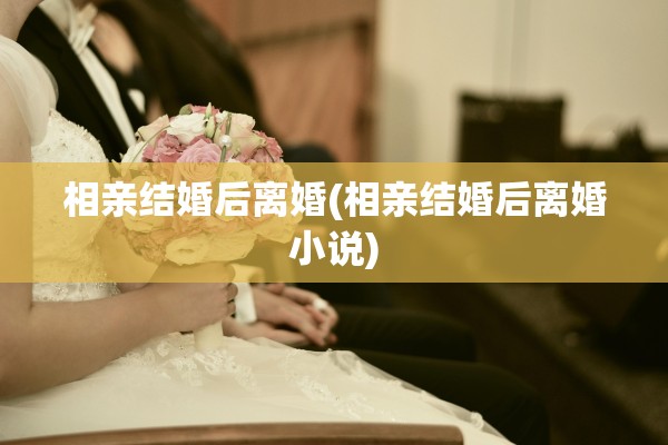 相亲结婚后离婚(相亲结婚后离婚小说) 相亲结婚后离婚(相亲结婚后离婚小说)