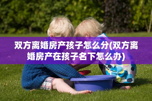 双方离婚房产孩子怎么分(双方离婚房产在孩子名下怎么办) 双方离婚房产孩子怎么分(双方离婚房产在孩子名下怎么办)
