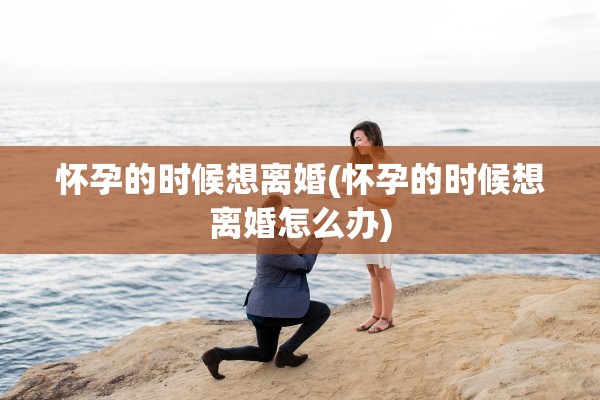 怀孕的时候想离婚(怀孕的时候想离婚怎么办) 怀孕的时候想离婚(怀孕的时候想离婚怎么办)