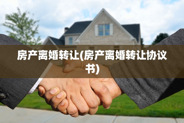 房产离婚转让(房产离婚转让协议书)