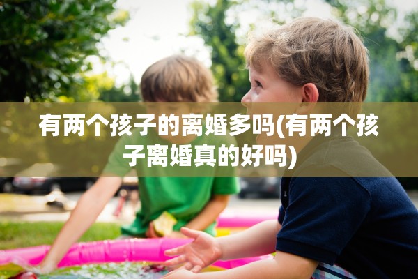 有两个孩子的离婚多吗(有两个孩子离婚真的好吗) 有两个孩子的离婚多吗(有两个孩子离婚真的好吗)