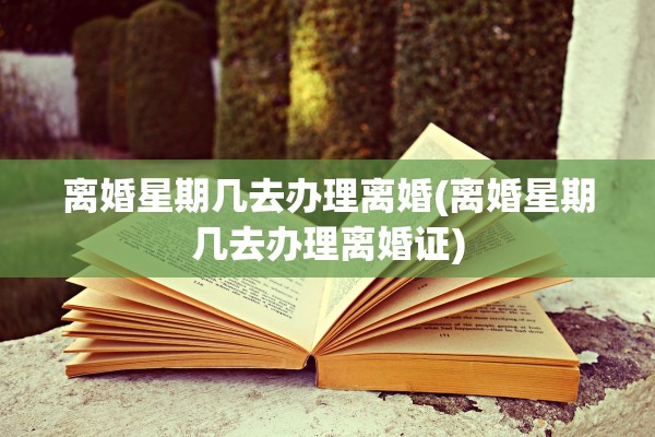 离婚星期几去办理离婚(离婚星期几去办理离婚证)