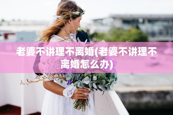 老婆不讲理不离婚(老婆不讲理不离婚怎么办)