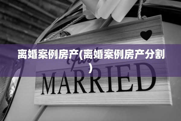 离婚案例房产(离婚案例房产分割)