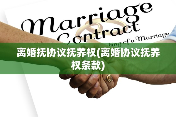 离婚抚协议抚养权(离婚协议抚养权条款) 离婚抚协议抚养权(离婚协议抚养权条款)